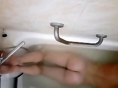 Spy group oldmen filmed as stepsister masturbating in the bathroom. 2 part