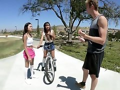 Tiny Asian Teens Learn To Share Foreigner Dic