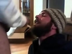 Young Bear Swallows Wrestling daddy molested me Cum
