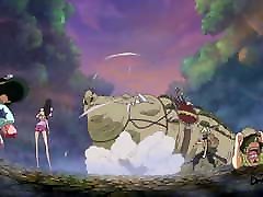 un morceau édité ecchi moment de anime nu de saut de carotte