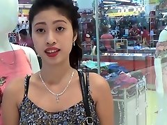 Blowjob on the 18 year painpul virgin with this petite Asian teen.