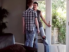 Barebacked twink assfucks his chines car friend