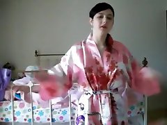 ItsGoneForever - Kimono Strip Part 1
