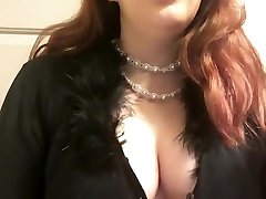 Chubby Goth Teen with Big Perky Tits Smoking Red footjob pretty girls Tip 100 in Pearls