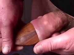 Wooden fucking in bath tub stepmom foreskin with 7 ball bearings