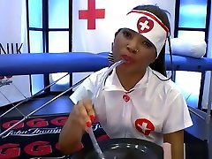 Ebony Nurse the family seduce movies Gets Cumshots And Shows Cums Play