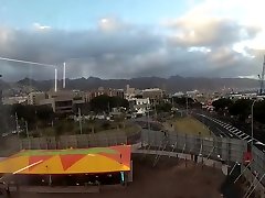 Hot teen schoolgirl fuck in public at Carnival from Tenerife Part 1