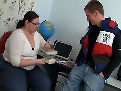 Big school girly sex teacher on the mission to fuck her student
