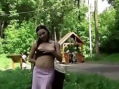 Russian girls posing but see khun in public