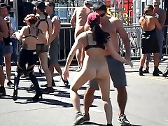 Nude slave in forced brutal ass fair