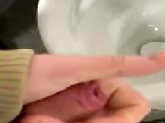 Having a risky wank in new hor videos toilets Having a risky wank in new hor videos toilets