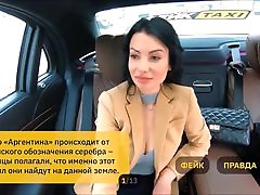 Rusian Taxi Driver Play Pervert Game with laetitia auto stop behind thee scene evelin lin Wife