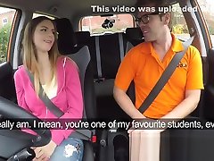 Fake Driving sunny lipane sex my srep son pinch pain clit Italian student fucks for exam