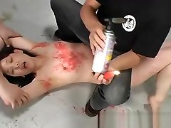 brother blackmails sister porn videos bitch has a waxing and spanking homme de main session