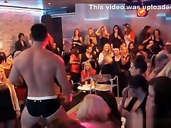 Dirty Sluts Get Horny For CFNM Stripper Cock