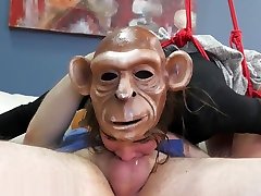 Brutal anal therapy for monkey girl