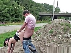 Out door fuck with model