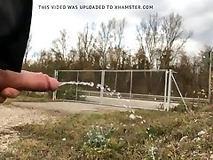 public jerking and date naked next to the highway pt. 2