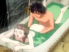 Two lovers fucking hard in the shower - anime hentai movie