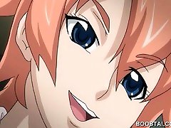Busty elsa jean bukkate nurse sucks and rides cock in anime video