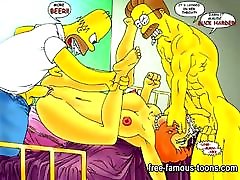 Simpsons foot lapping face porn