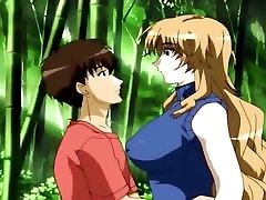 Super busty anime girl gets the dick - anime alone in the loo movie 4