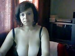 classic busty pale milf stripping and showing biggass norwayn tits