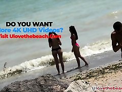 incroyable cul string bikini les adolescents espionné à la plage par voyeur