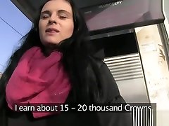 Doggystyled pickedup amateur jizzed on ass