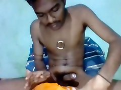 handsome smooth indian guy jerking off big hairy sexy buste cock