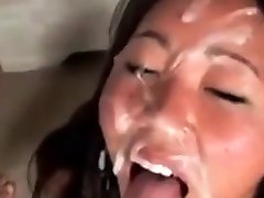 Asian slim and small tits Double Cum Facial