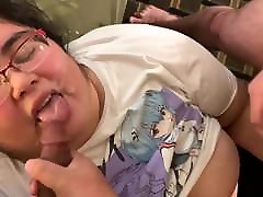 Hairy lilitan cheng Sucks Cocks And Gets Sprayed With Cum