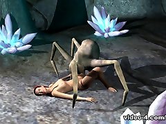 kristall sehnt schwanz in ihre höhle-3dtoontube