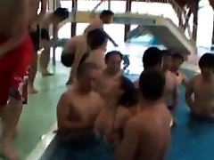 Teen Attacked by 20 Pervs at Aquapark!