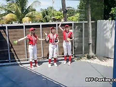 POV home run foursome with baseball besties