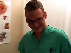 Male doctor examines young gay twink and doctors fucking their patients