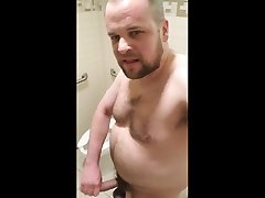 verbal whore walks through apartment building naked and hard