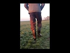 filthy morning near cow hidden masturbatioin