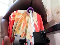 diloo webcam Noemie Bilas takes on a dildo on sex machine ATK