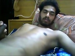 handsome bearded well hung indian straight guy showing off