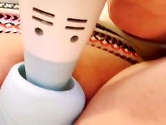 Japanese doctor assists cute sunny vibrator masturbation