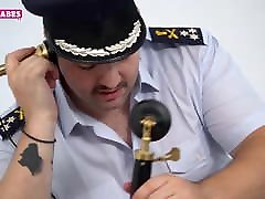SUGARBABESTV: Greek police anime mini skirt nylons in the office