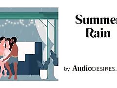 Summer Rain MFM Threesome Erotic Audio, school japenesr for Women ASMR