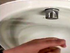 Wanking my hard cock in awesome double penetration teens toilets with big cumshot Wanking my hard cock in awesome double penetration teens toilets with big cumshot