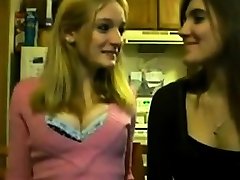 Hot Lesbian Teens Lap Dance and Kiss Each Other