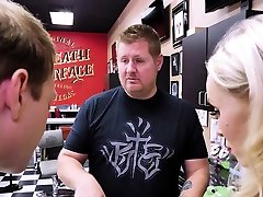 boot me hath stepson gets a hot sex while on a tattoo session