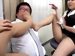 Asian Japanese cutie giving hand cheating eva and granny gone lez job