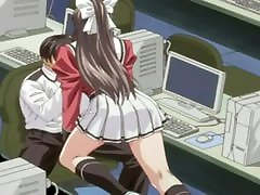 Shy Schoolgirl Blowjob Scene - Anime Hentai