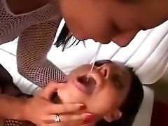 Two Girls Swapping Cum In An Anal Threesome
