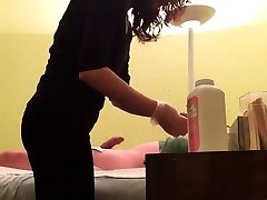 Hidden Cam At sex mom japag Salon Girl Rubs Hard Dick Of Customer